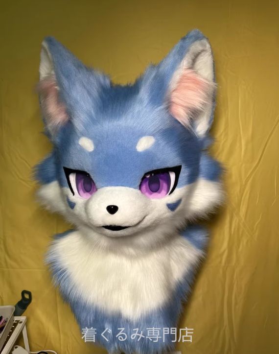 猫 狼 ぐるみ ケモノ体 スーツ セット 猫 全頭ヘッド ファースーツ ぬいぐるみ マスク コスプレ コスチューム 一点物 A3