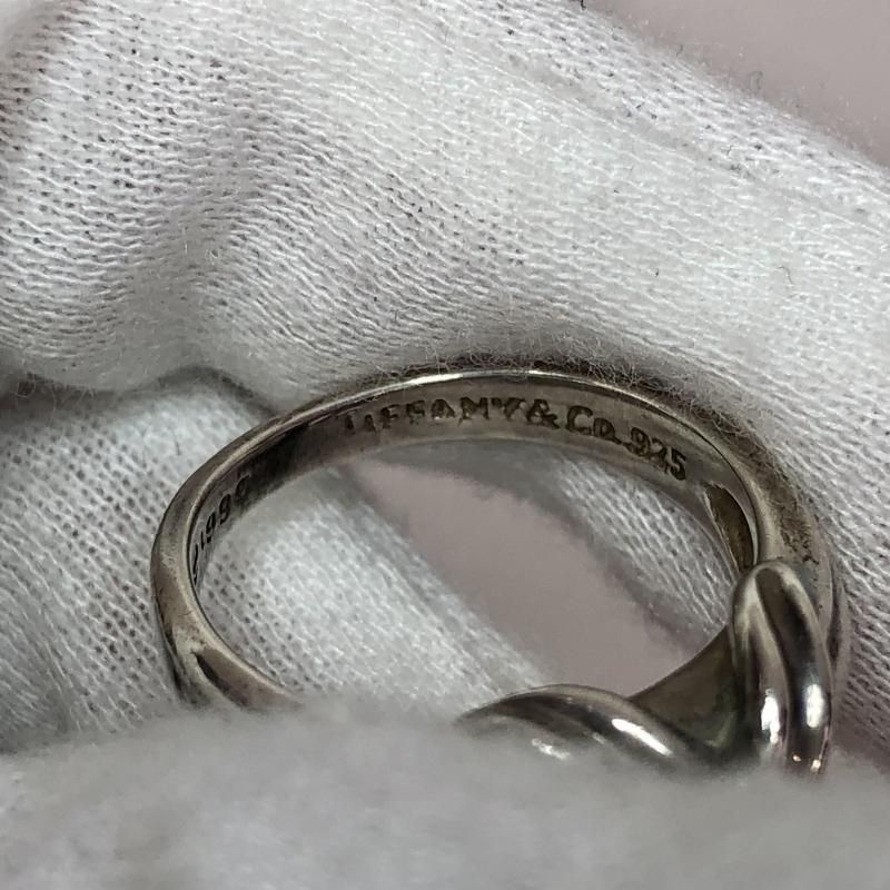 中古】Tiffany＆Co. シグネチャークロスリング 10号 シルバー