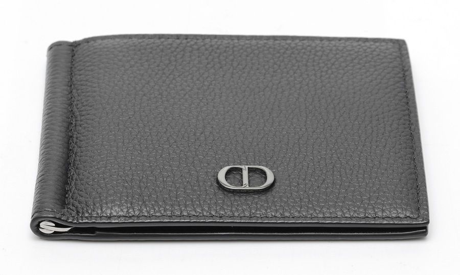【未使用級】ディオール マネークリップ CDアイコン 二つ折り財布 ブラック 黒 ディオール / DIOR CD Icon マネークリップ付き ウォレット