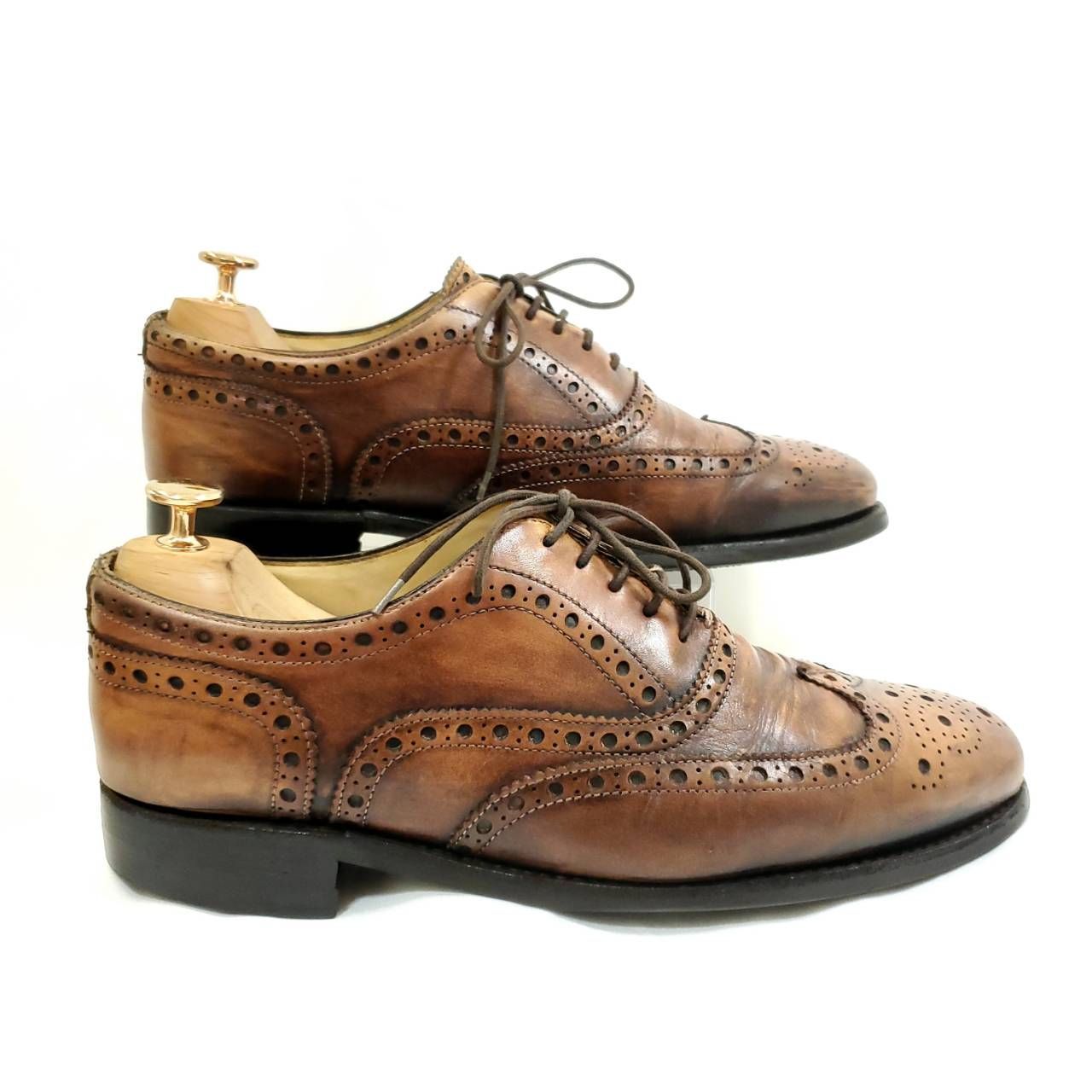 バーウィック 4388 内羽根 ウイングチップ ダイナイトソール UK7.5