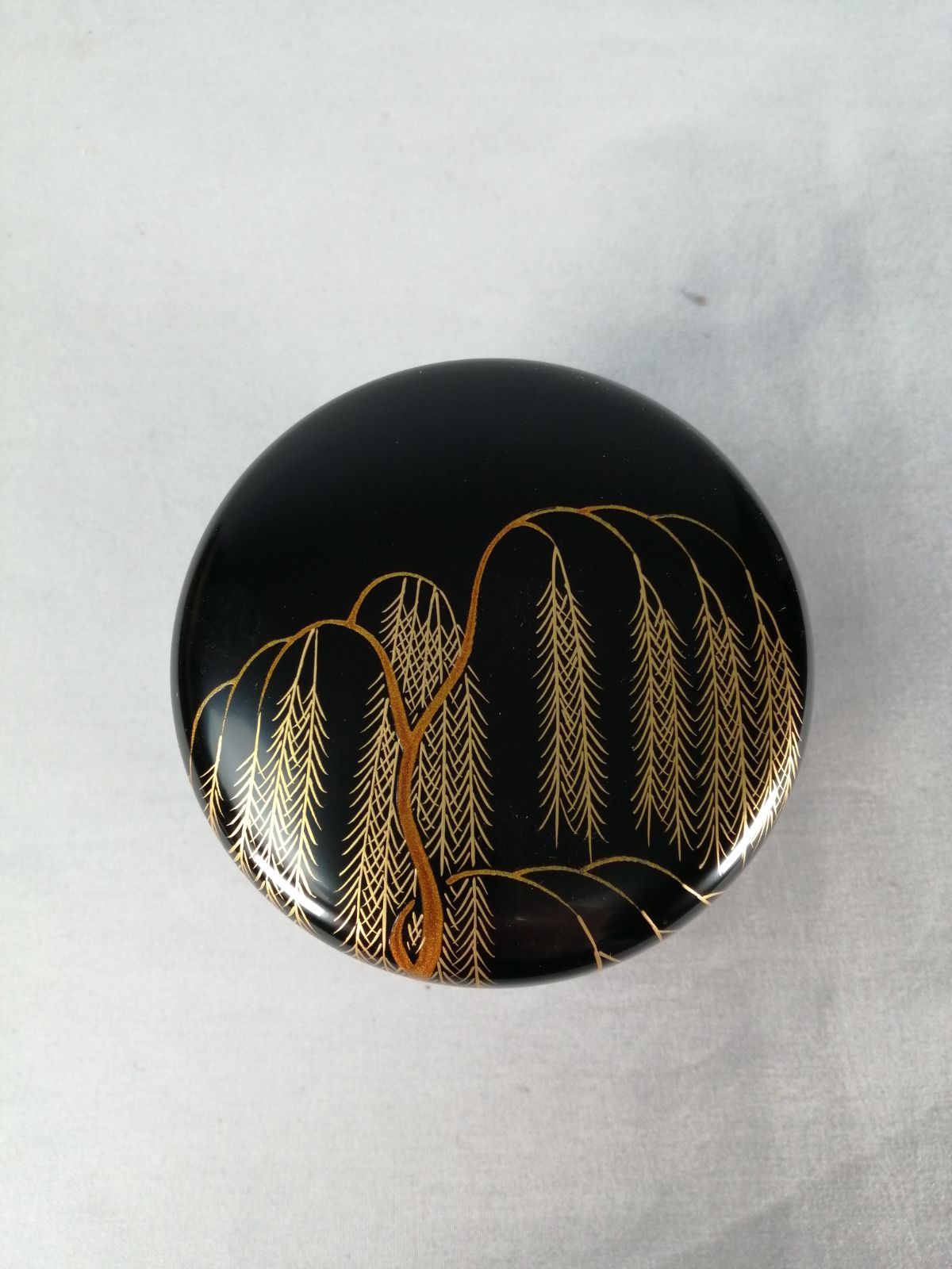 茶道具】友斎作 柳蒔絵平棗 茶器 棗302 - メルカリ