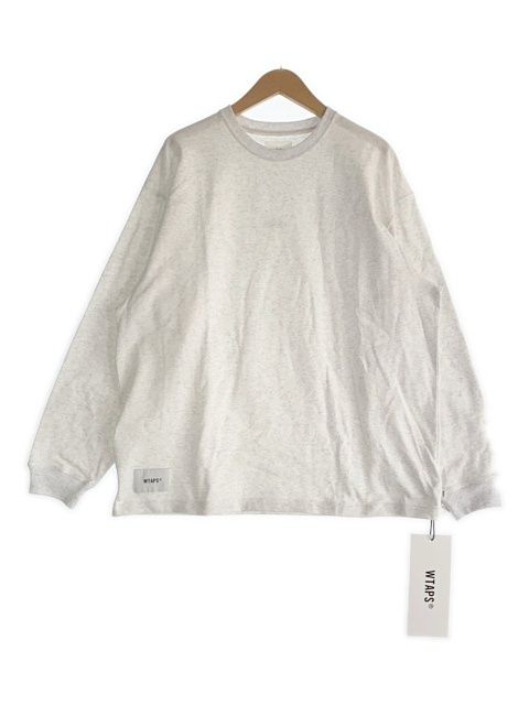 中古】WTAPS ﾀﾞﾌﾞﾙﾀｯﾌﾟｽ Tｼｬﾂ ﾛﾝｸﾞｽﾘｰﾌﾞ ﾛｺﾞ L/S 長袖 25AW ﾎﾜｲﾄ 3
