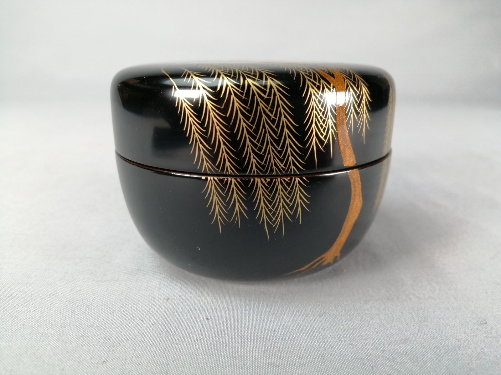 茶道具】友斎作 柳蒔絵平棗 茶器 棗302 - メルカリ