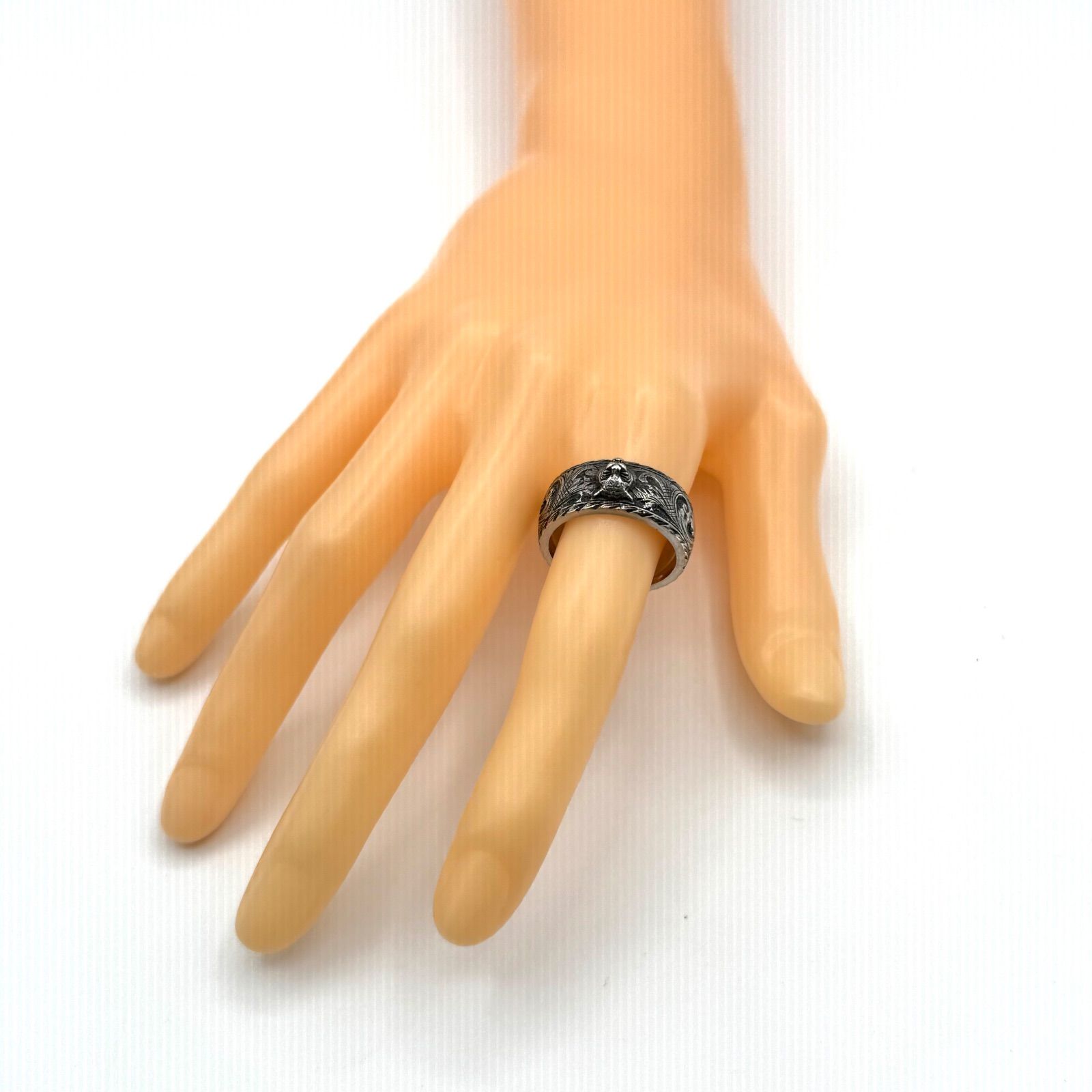 22号】グッチ タイガーヘッド ガーデン アラベスク リング 指輪 1-68