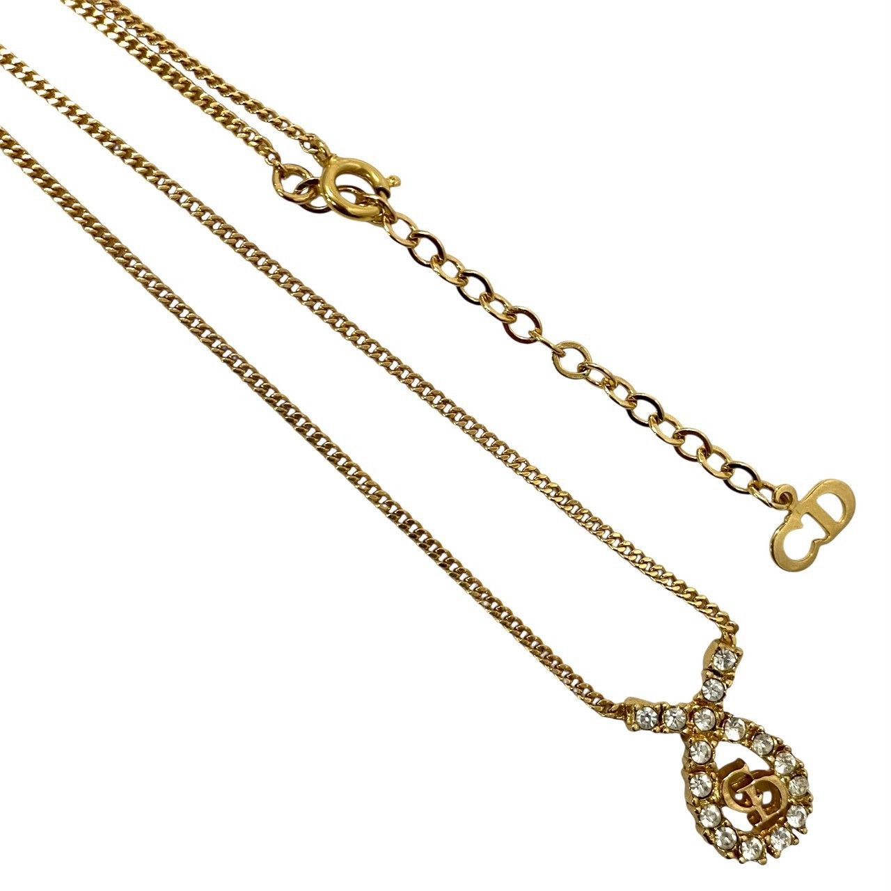 Christian 【1円スタート／希少】Christian Dior CDロゴ ネックレス 
