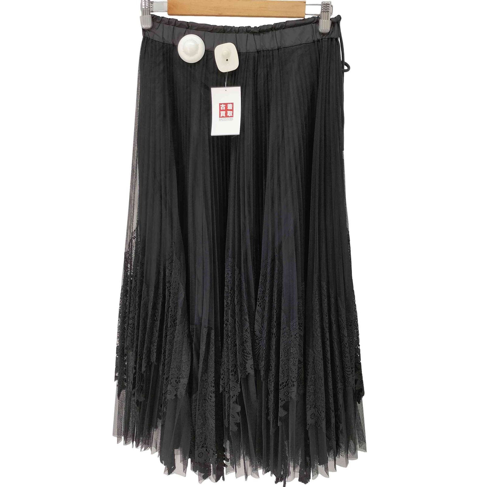 sacai アシメトリー スカート レース サカイ Sacai レース プリーツ ロング スカート レディース JPN：1