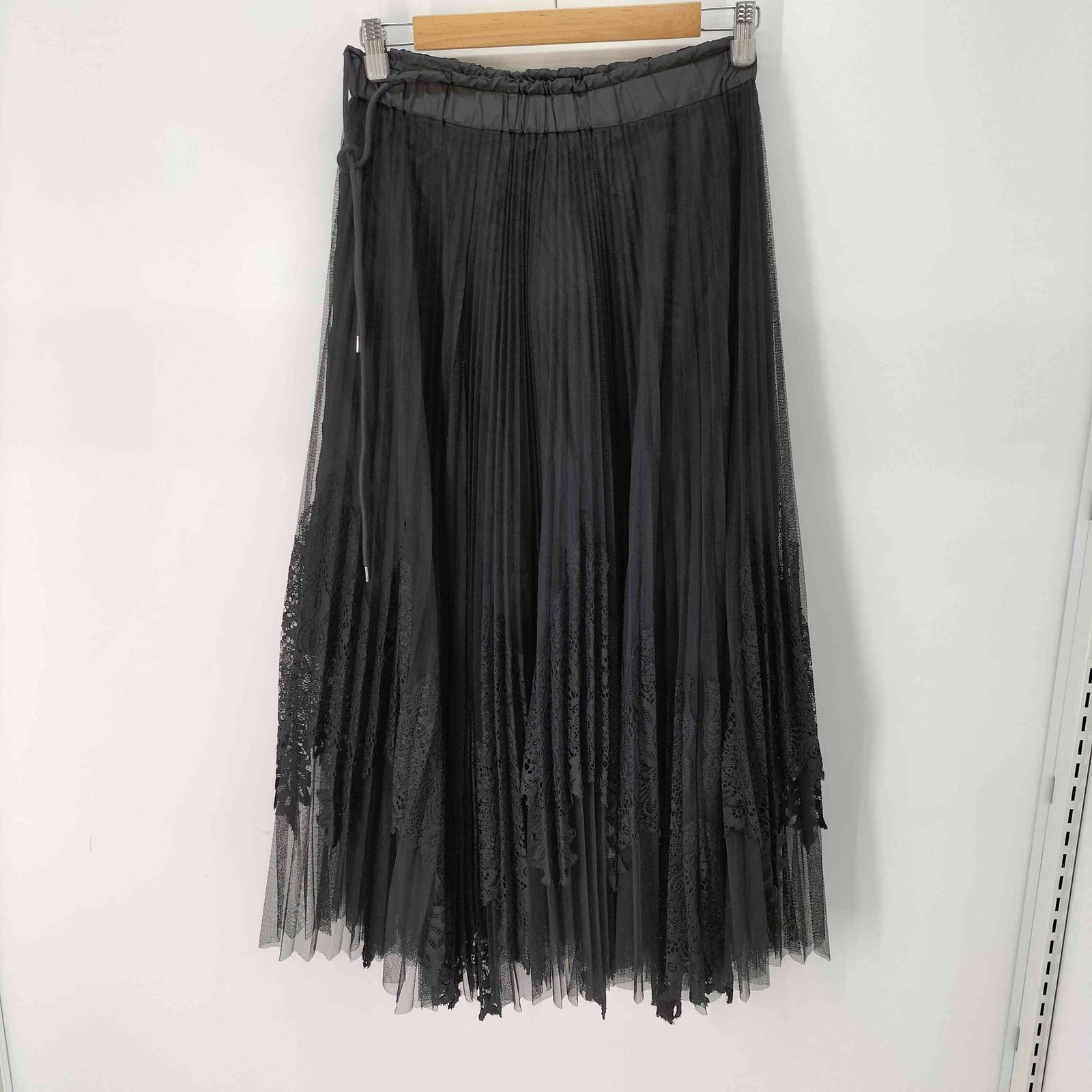 サカイ Sacai レース プリーツ ロング スカート レディース JPN：1