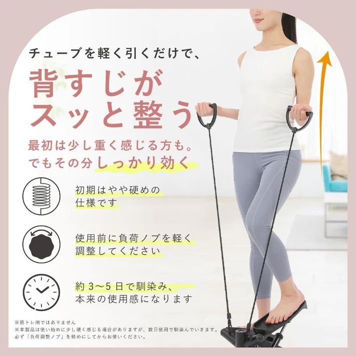 2909 立ち専用 ミニステッパー ピンク 静音設計 チューブ付 在宅