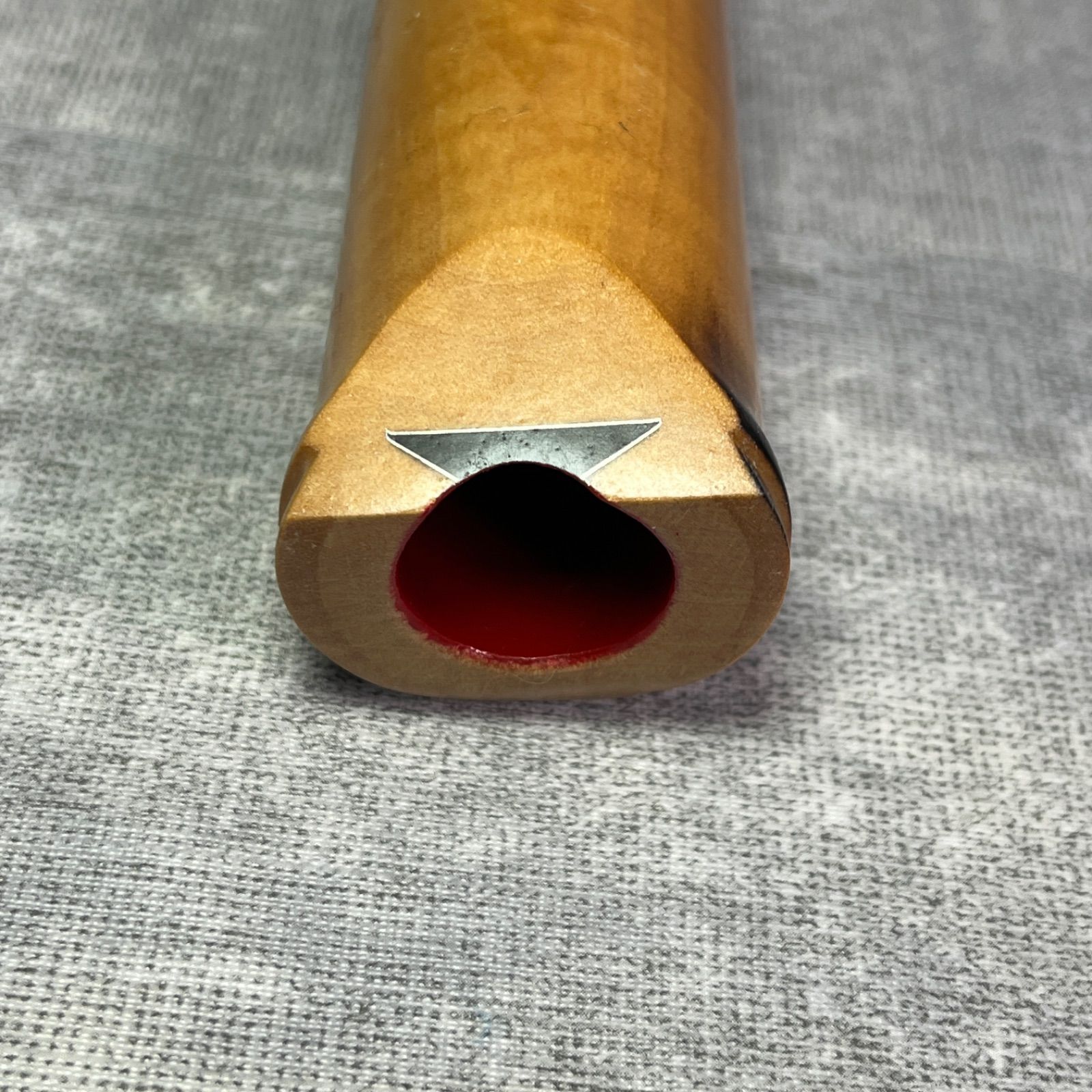 ワダ楽器 尺八 蝴蝶宝 1尺8寸 木製 五孔 和楽器 本管 約354g ケース