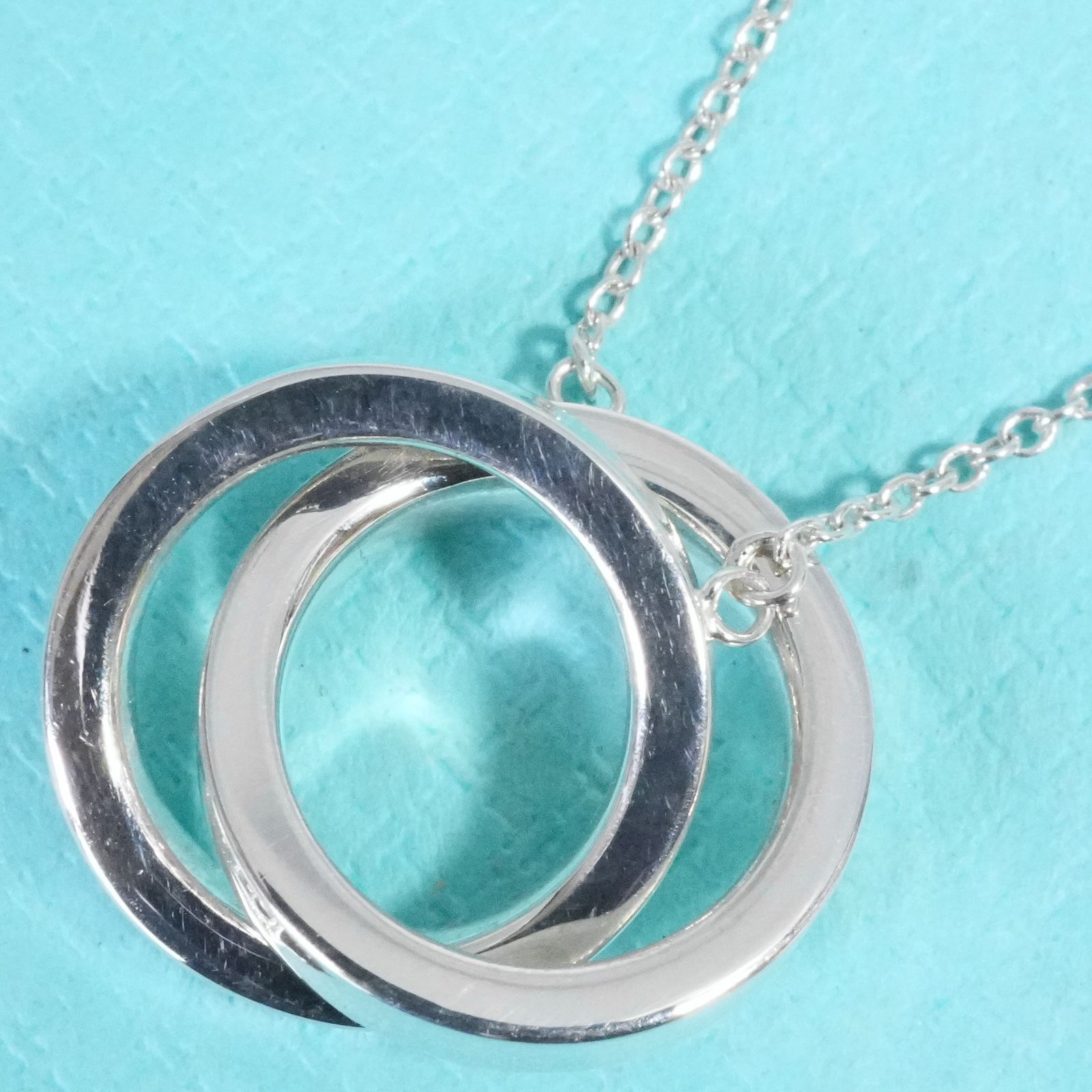 極美品ティファニー インターロッキング 1837ナロー ネックレス25-2671