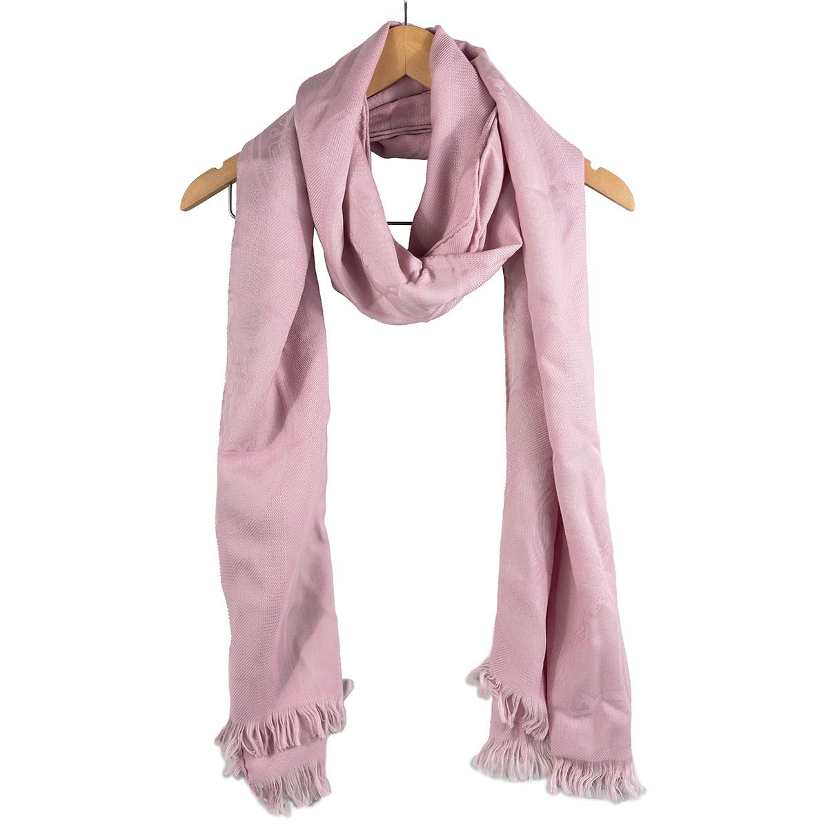 HERMES】 エルメス ニューリブリス ストール カシミヤ シルク ローズ