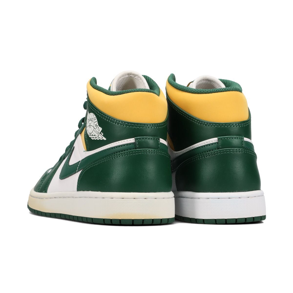 NIKE AIR JORDAN 1 MID NOBLE GREEN/POLLEN/WHITE -SEATTLE 