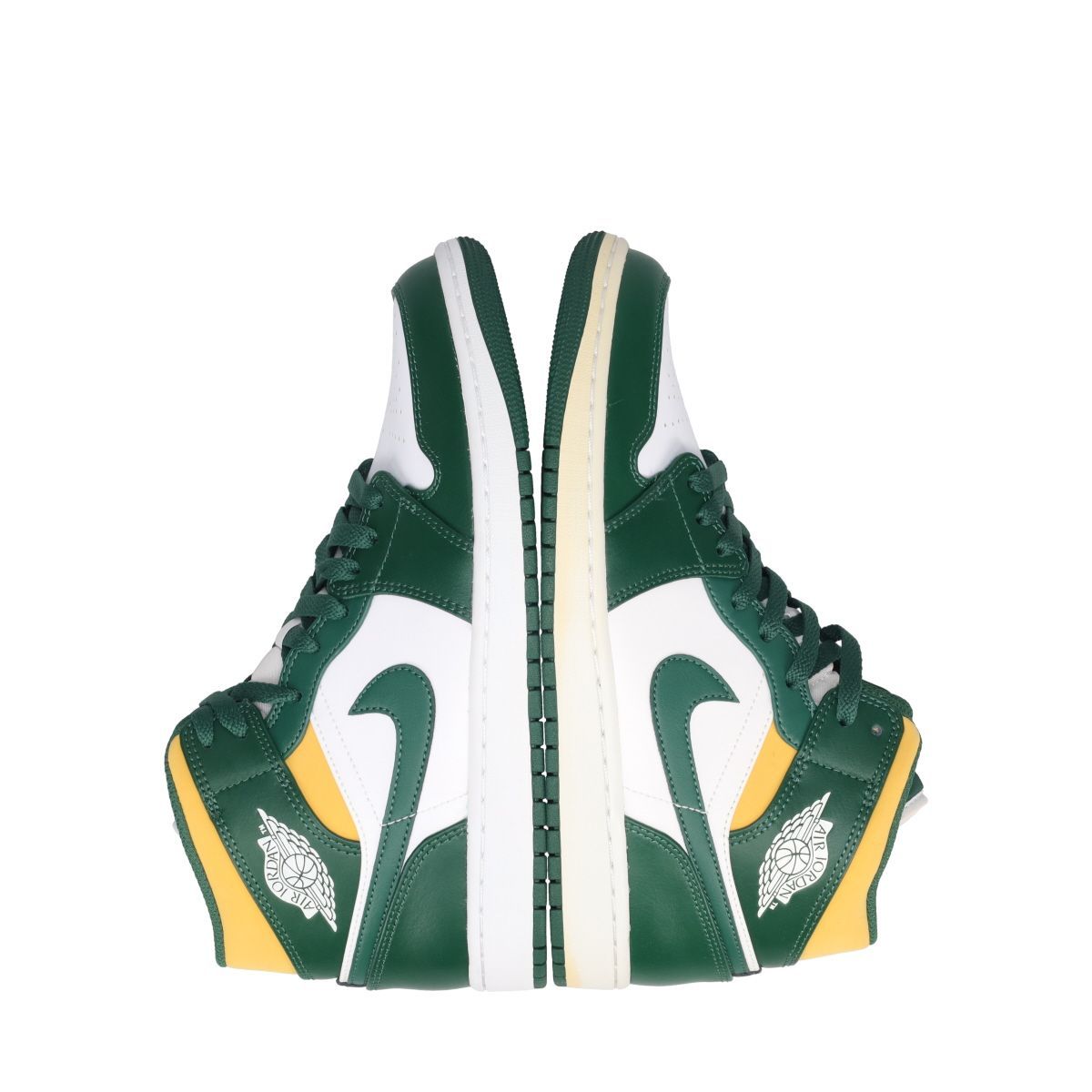 NIKE AIR JORDAN 1 MID NOBLE GREEN/POLLEN/WHITE -SEATTLE 
