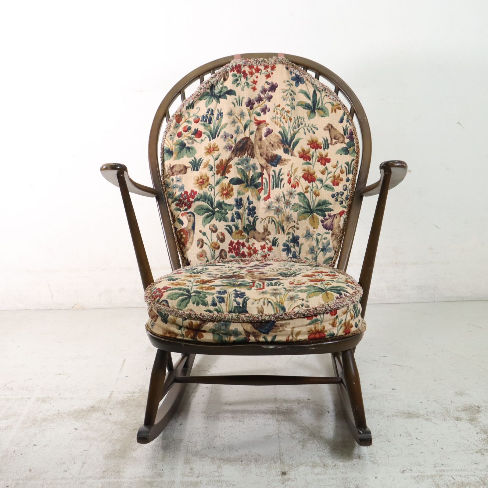 ERCOL アーコール グランドファザー ロッキングチェア クッション付き