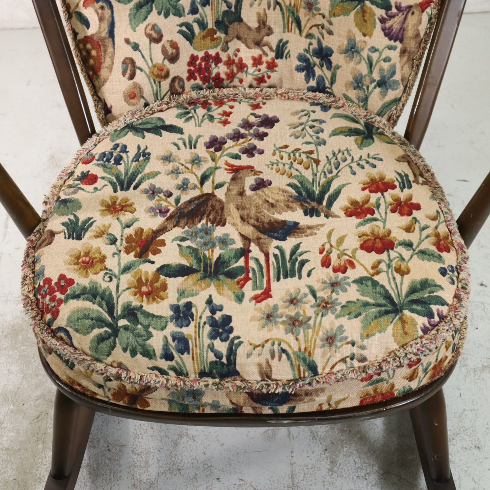 ERCOL アーコール グランドファザー ロッキングチェア クッション付き