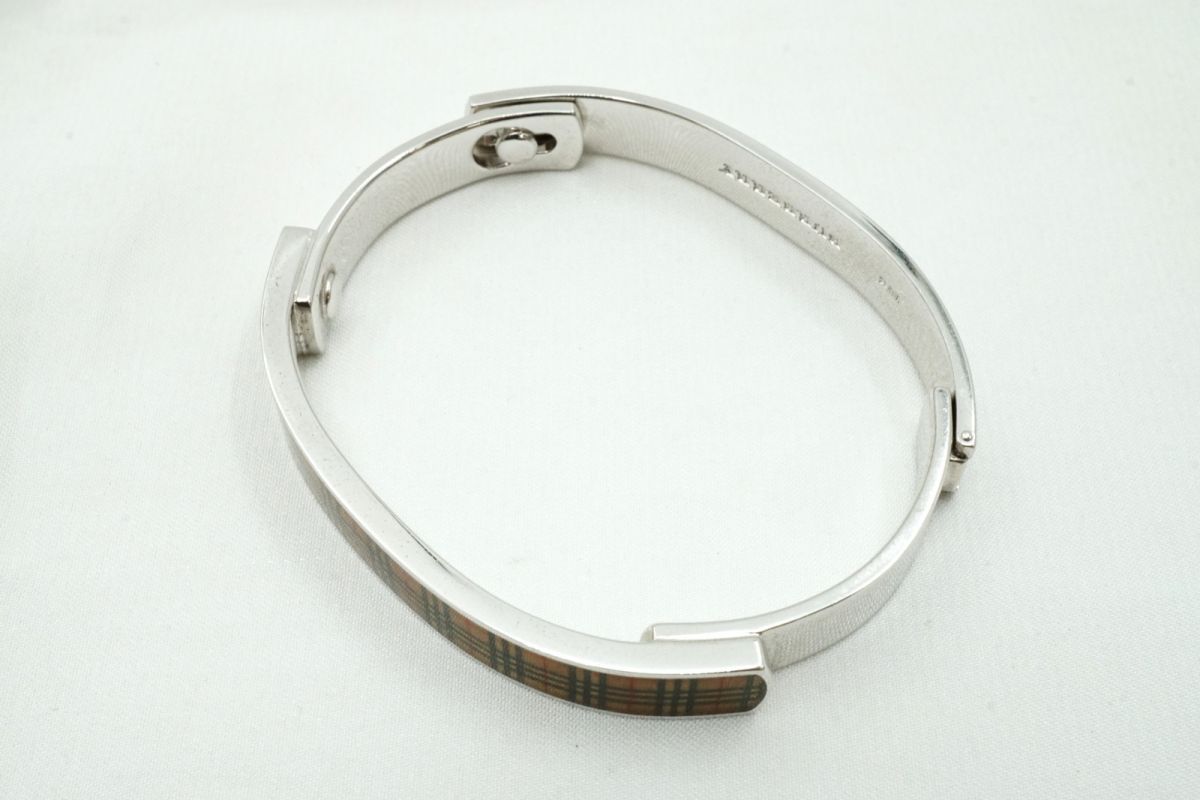 バーバリー ブレスレット バングル ノバチェック アクセサリー メタル