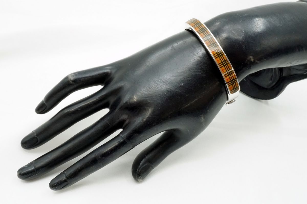 バーバリー ブレスレット バングル ノバチェック アクセサリー メタル