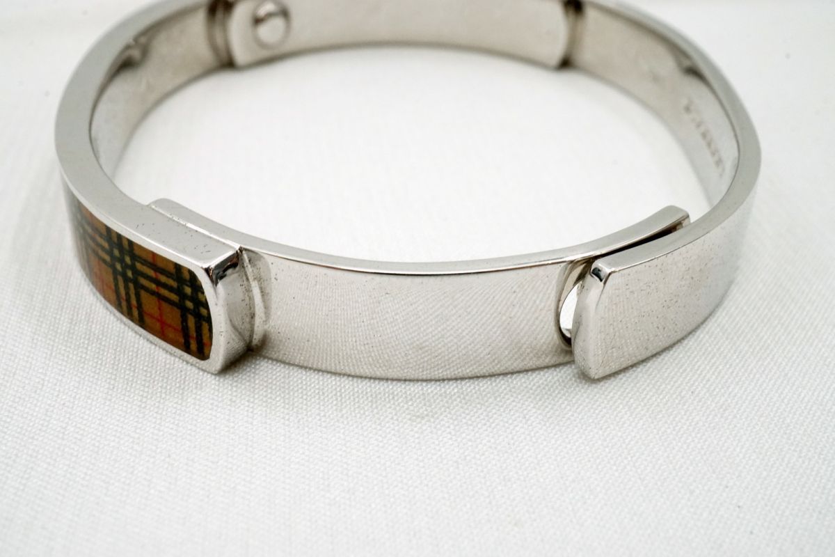 バーバリー ブレスレット バングル ノバチェック アクセサリー メタル