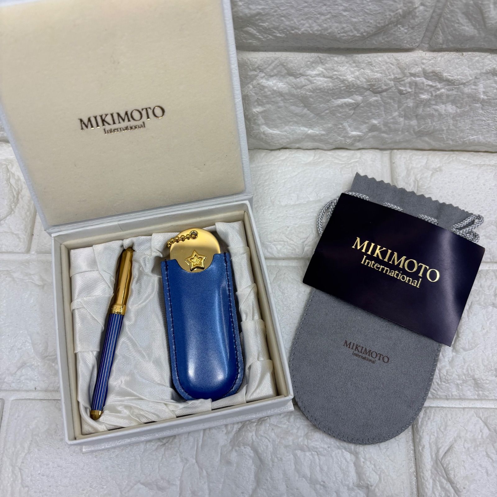 今日だけ千円値下げ　ミキモト　リップブラシ　ミラー　ゴールド ミキモト リップブラシ ミラーセット - メルカリ