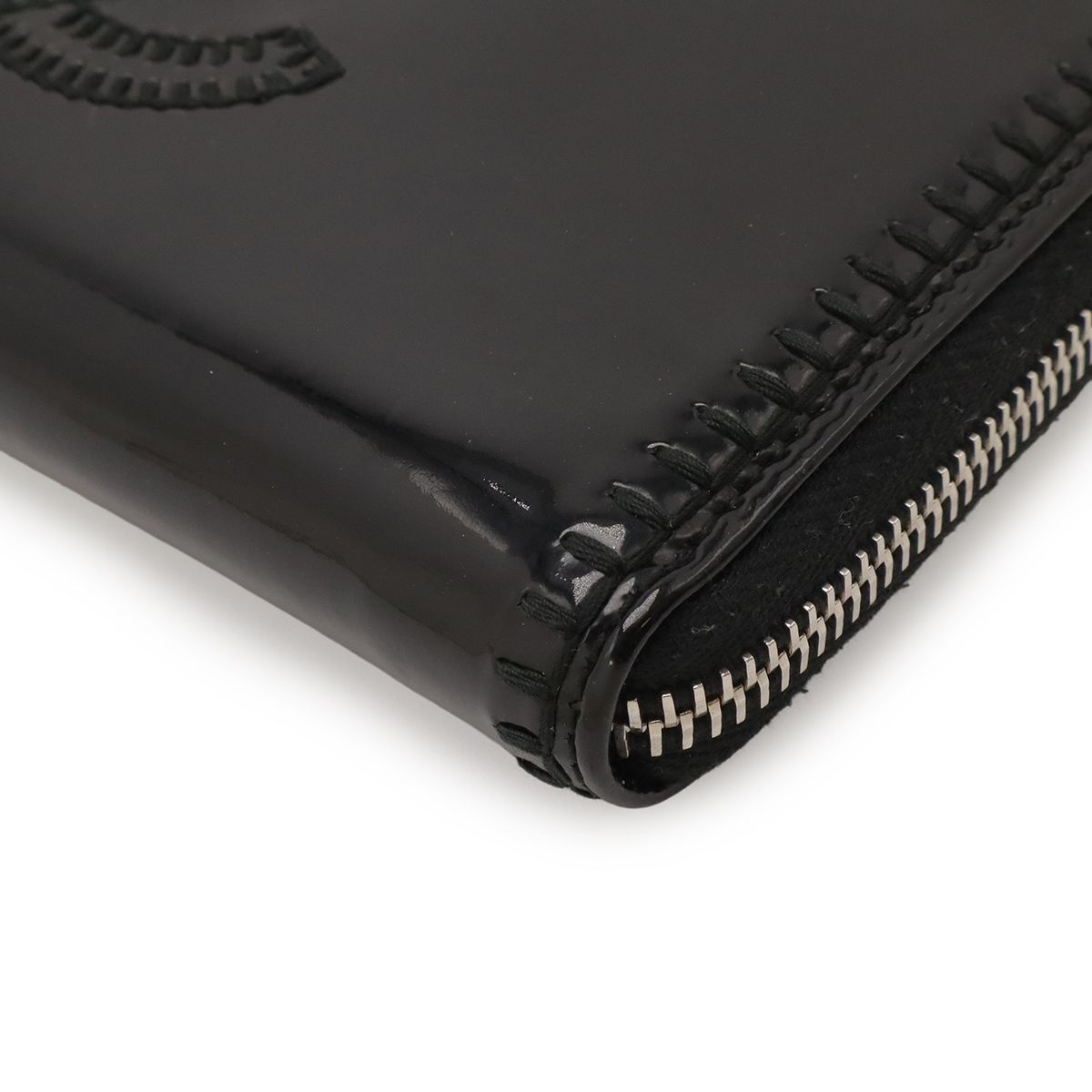 CHANEL シャネル ココマーク ラウンドファスナー 長財布 エナメル