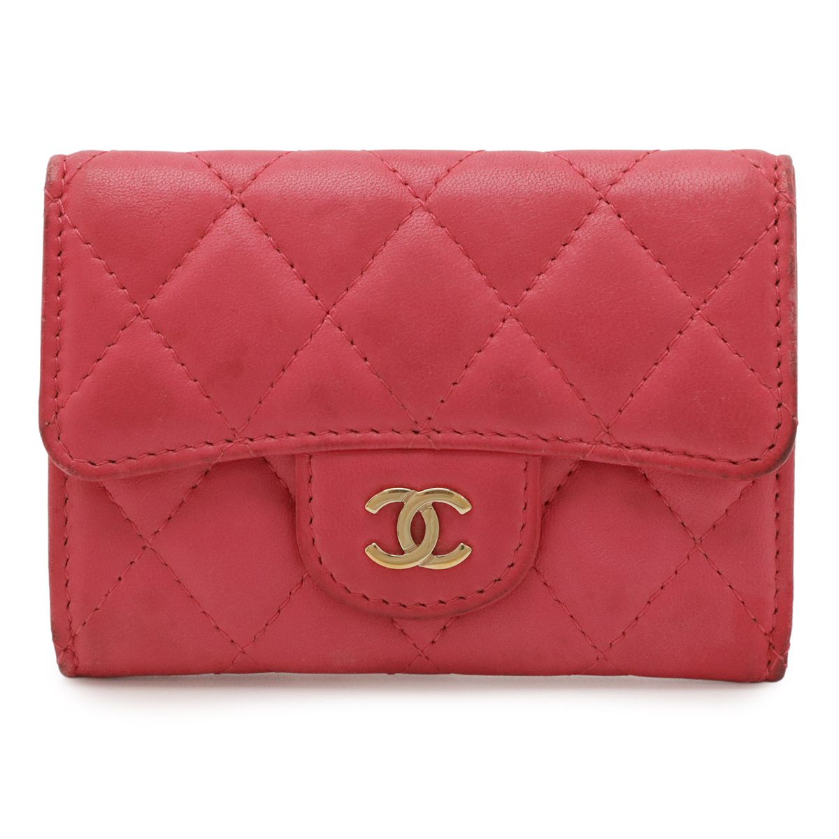 CHANEL シャネル マトラッセ ココマーク 名刺入れ カードケース パス