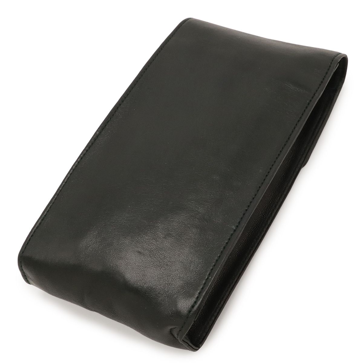 CHANEL シャネル　キャビアスキン　レザー　メガネケース　ブラック シャネル メガネケース サングラスケース キャビアスキン ブラック