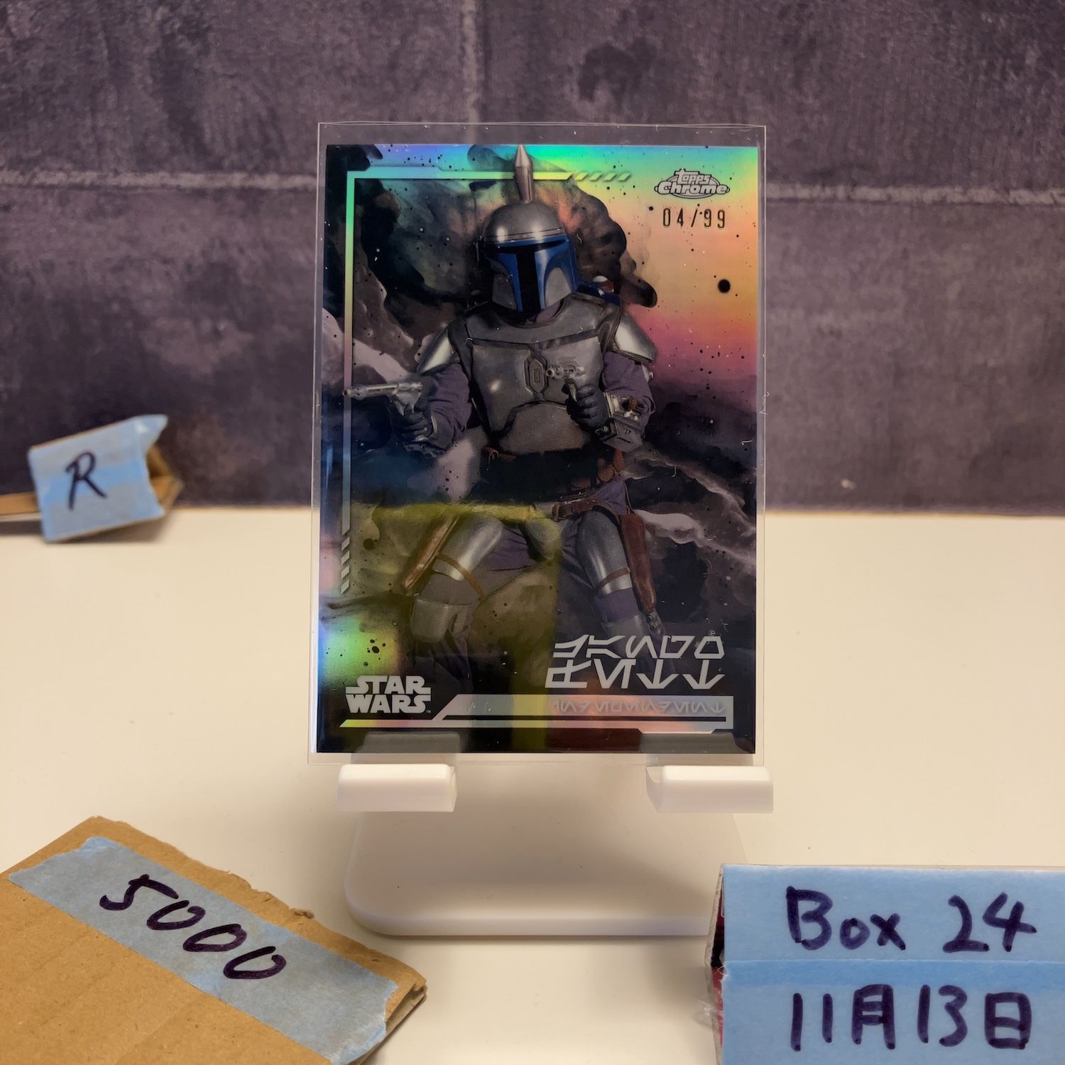 Topps Chrome Jango Fett 04/99 Star Wars Attack Of The Clones Refractor カード