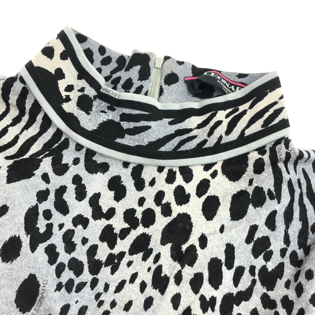 LEONARD レオナール ハイネックカットソー サイズ:L ウールシルク