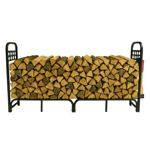 2907 薪ラック ワイド 幅200cm 耐荷重1200kg 屋内 薪棚 スチール製