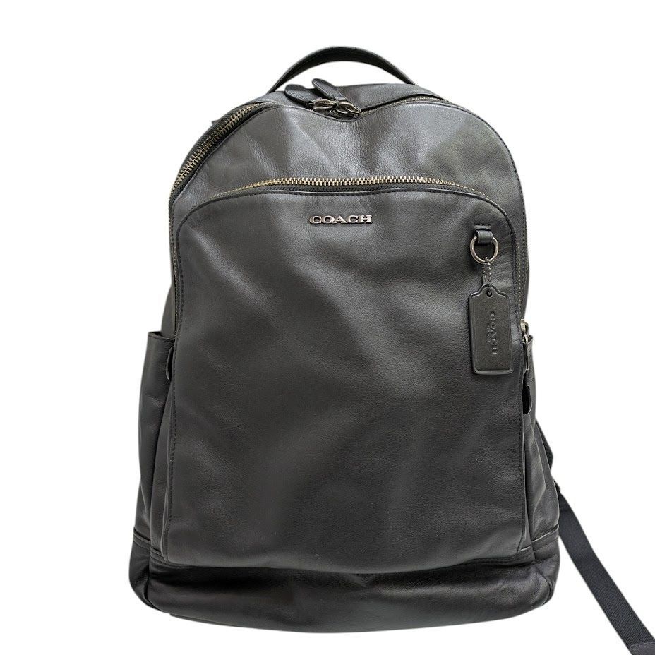 coach コーチ リュック オールレザー ブラック 黒 89939 65 COACH コーチ リュック バックパック レザー ブラック キズあり