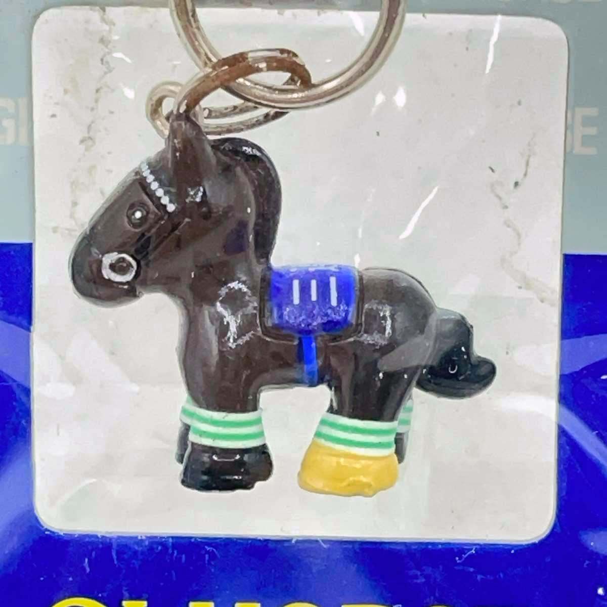 未使用】SANTA ハットトリック GI ホースストラップ 競馬 サンタ