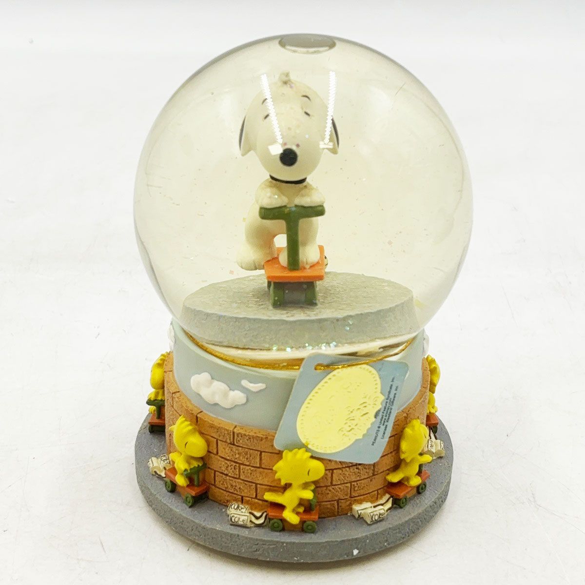 オルゴール　westland snoopy スヌーピー 未使用】WESTLAND スヌーピー＆ウッドストック オルゴール フィギュア