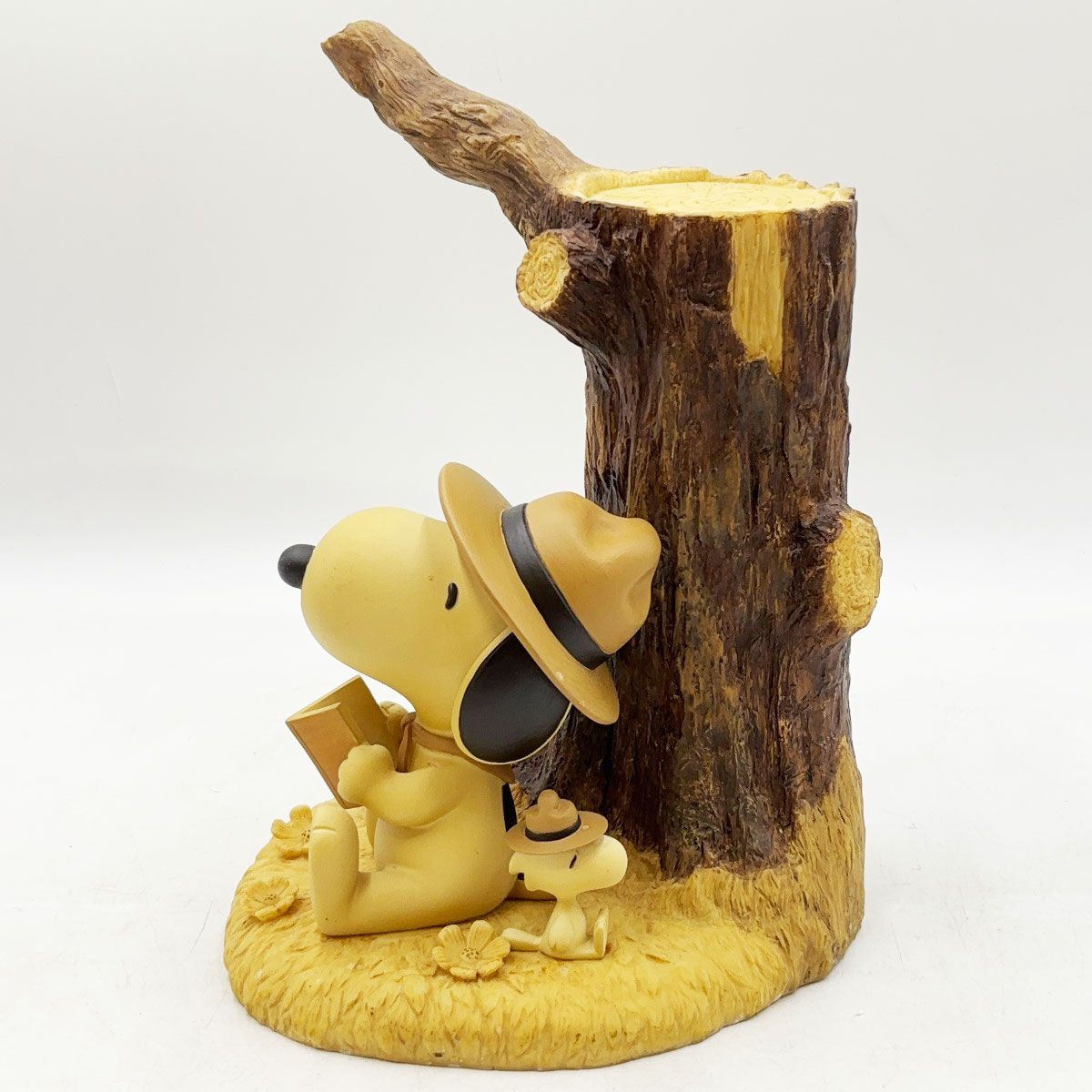 未使用保管品] 加藤工芸 スヌーピー＆ウッドストック ガーデンライト