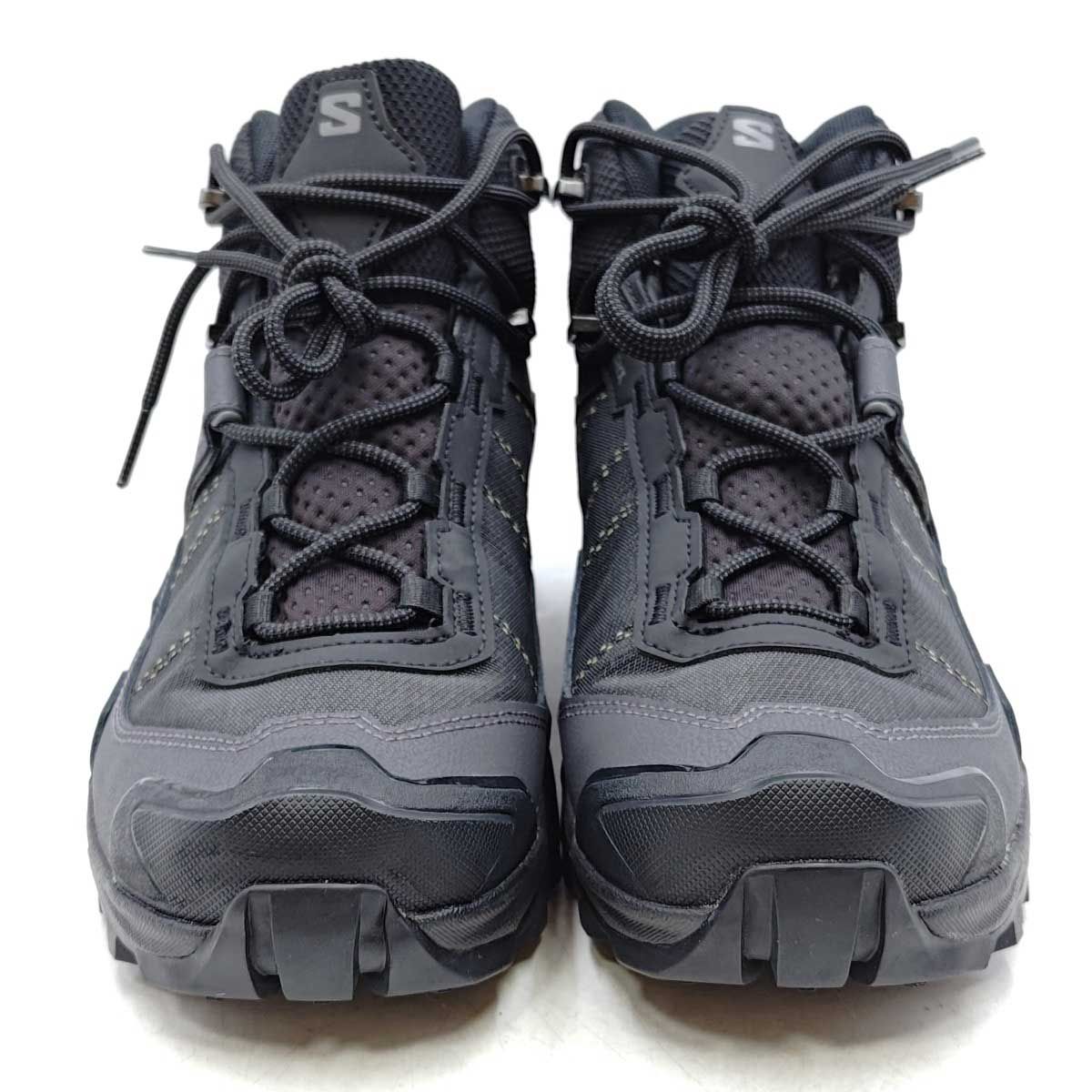 のみ サロモン X ULTRA 5 MID WIDE GTX エックス ウルトラ5ミッド ワイド ゴアテックス 25.5 cm ブラック SALOMON トレッキングシューズ GORE-TEX
