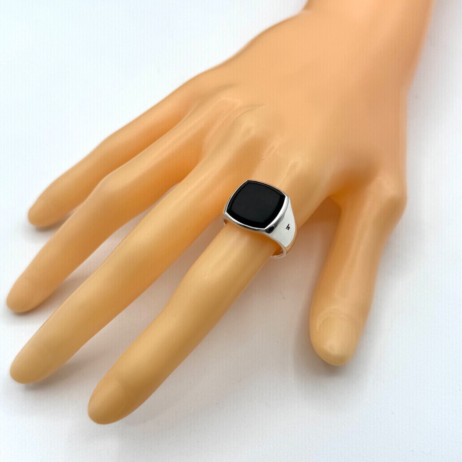 20号】トムウッド クッション ブラック オニキス 指輪 リング 1-73