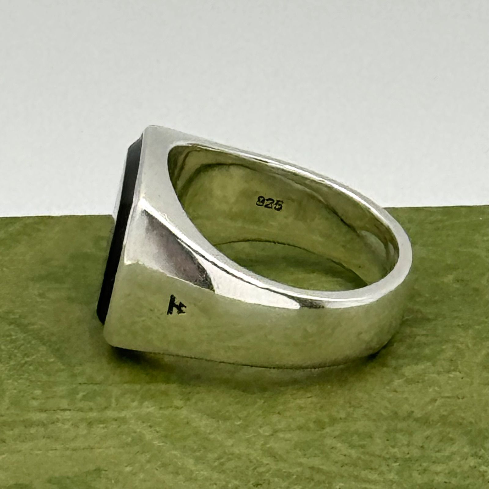 20号】トムウッド クッション ブラック オニキス 指輪 リング 1-73