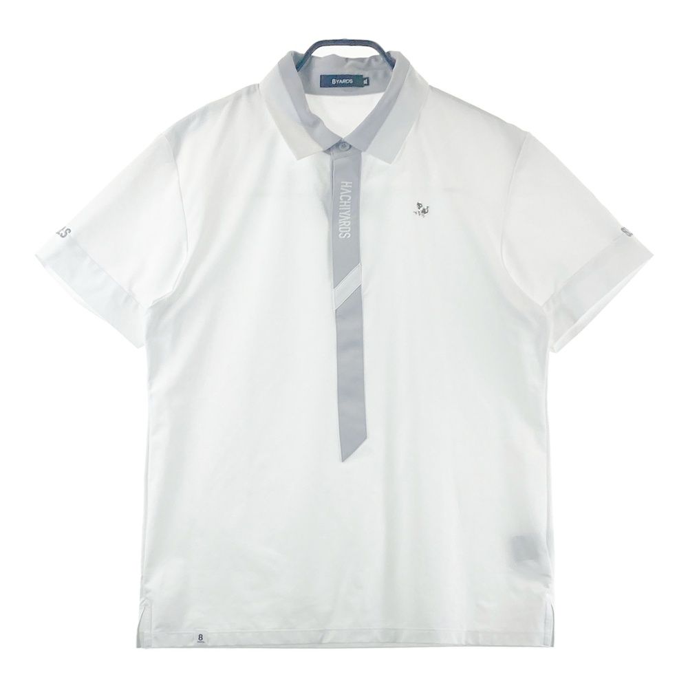 サイズ：XL 8YARDS ハチヤーズ 半袖ポロシャツ ホワイト系