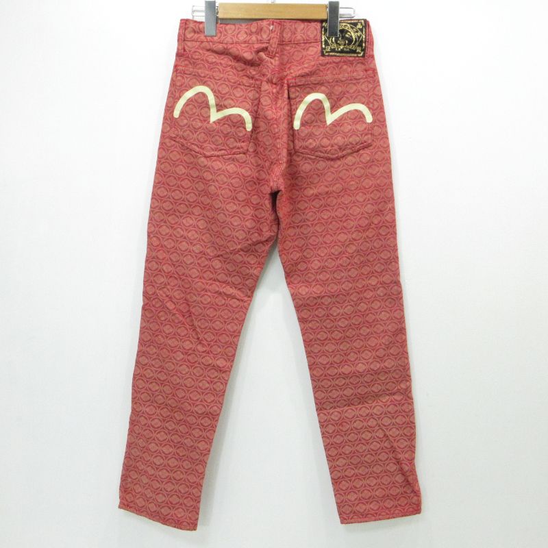 三重本店】 中古 EVISU | エヴィス ボタンフライデニムパンツ 家紋総柄