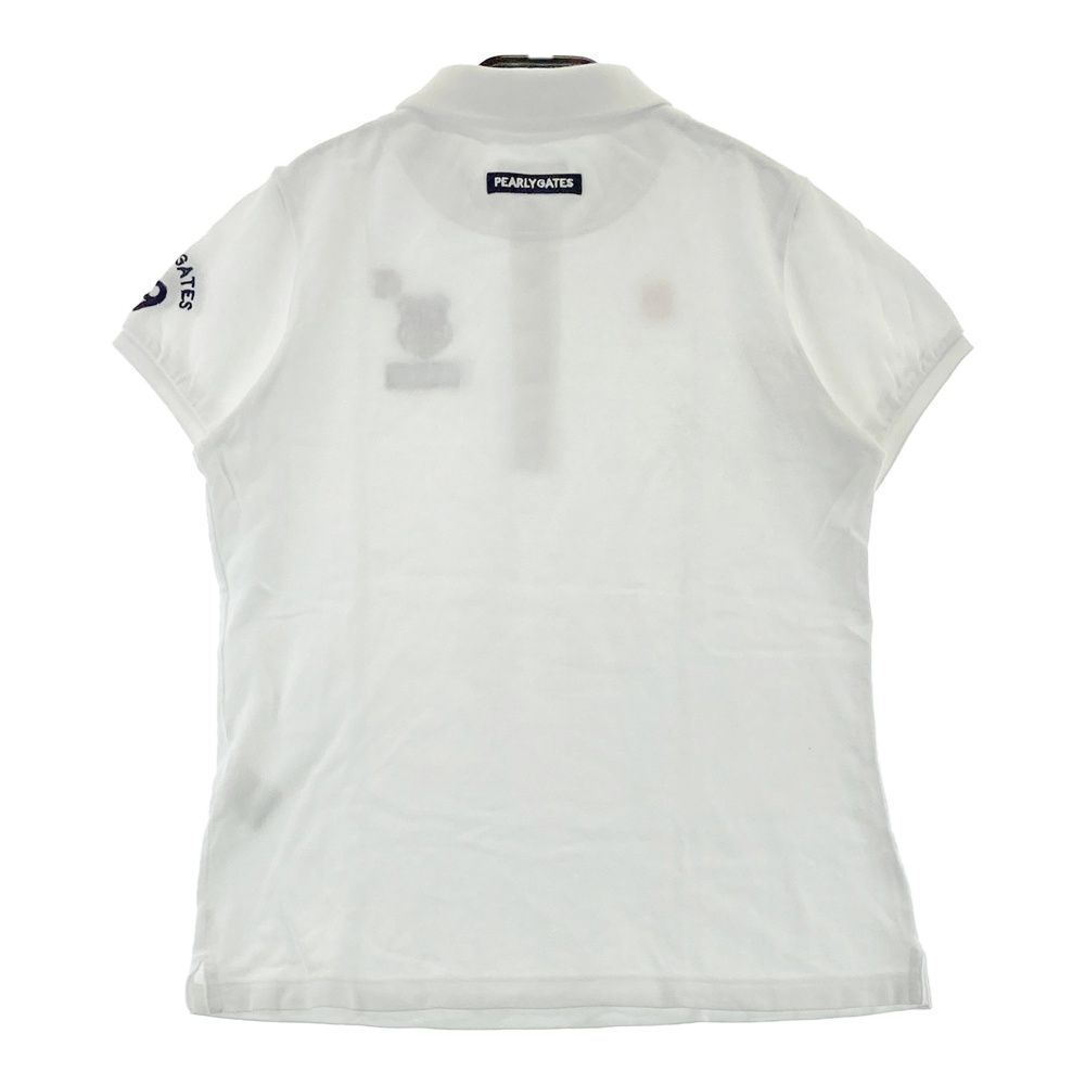 新品 【サイズ1(М)】【ホワイト】パーリーゲイツ 半袖ポロシャツ レディース サイズ：1 PEARLY GATES パーリーゲイツ 半袖ポロシャツ ホワイト系