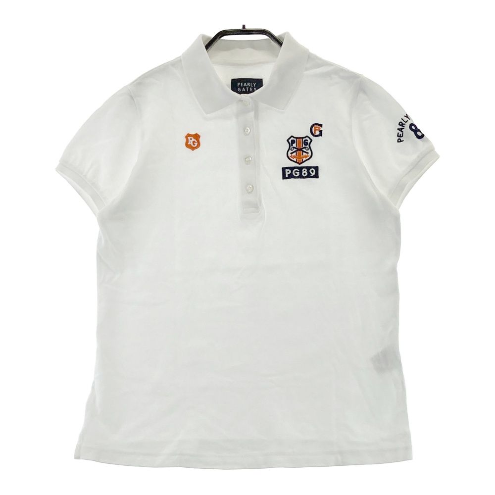 サイズ：1 PEARLY GATES パーリーゲイツ 半袖ポロシャツ ホワイト系