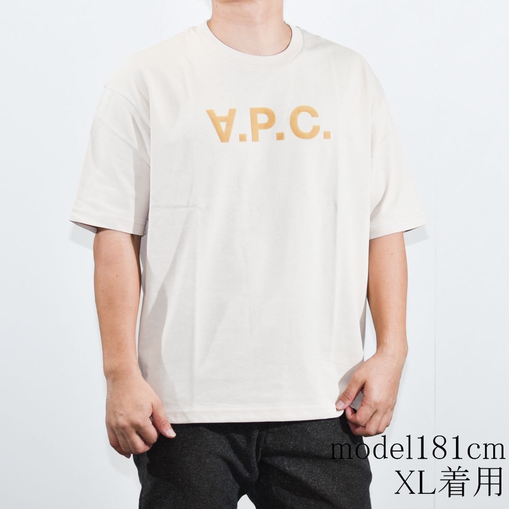 A.P.C. V.P.C. Tシャツ Mサイズ A.P.C. Tシャツ VPC Logo COHLR M26385 Ivory Cotton Oversize T-Shirt