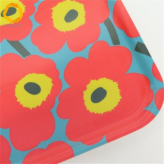 マリメッコ marimekko 50周年記念 ウニッコ柄 トレイ お盆 レディース