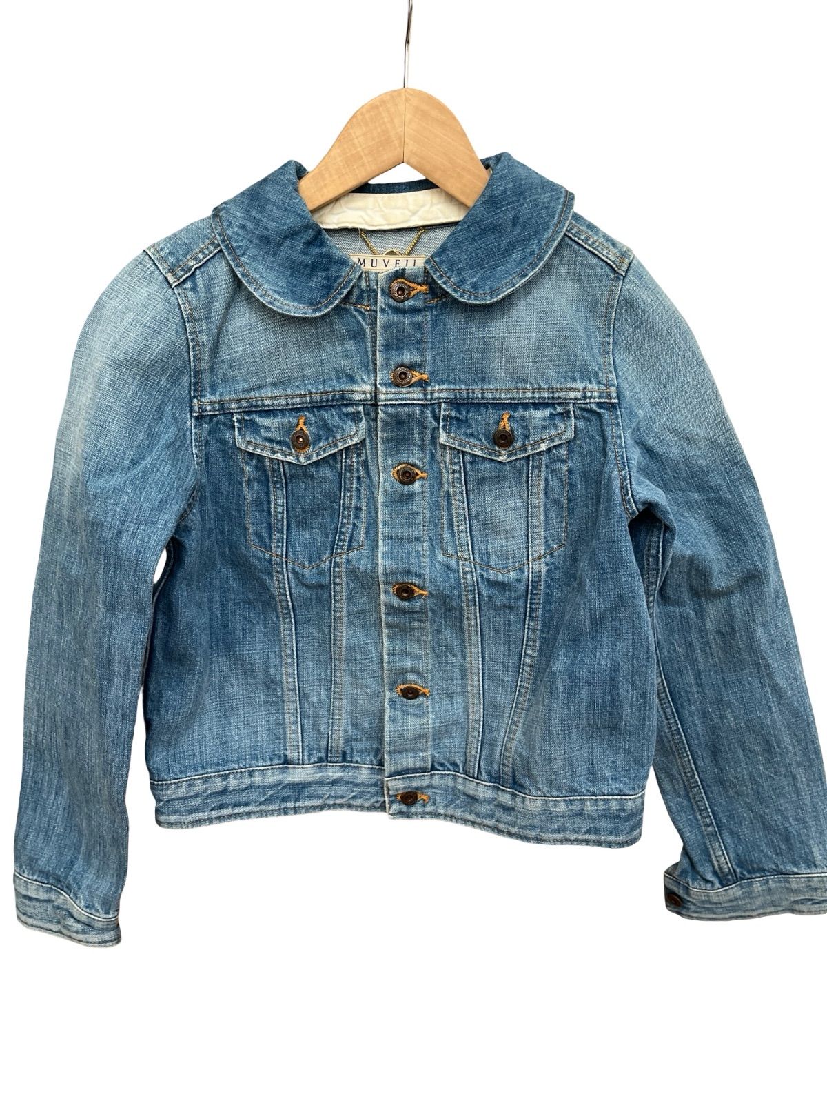 MUVEIL ミュベール デニムジャケット Gジャン 襟取り外し可 レディース