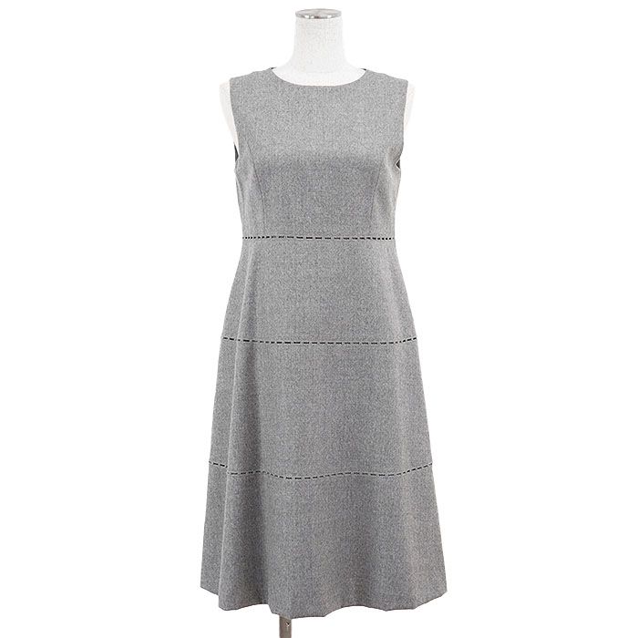 SALE】FOXEY フォクシー ドレス トルテ ノースリーブワンピース ウール