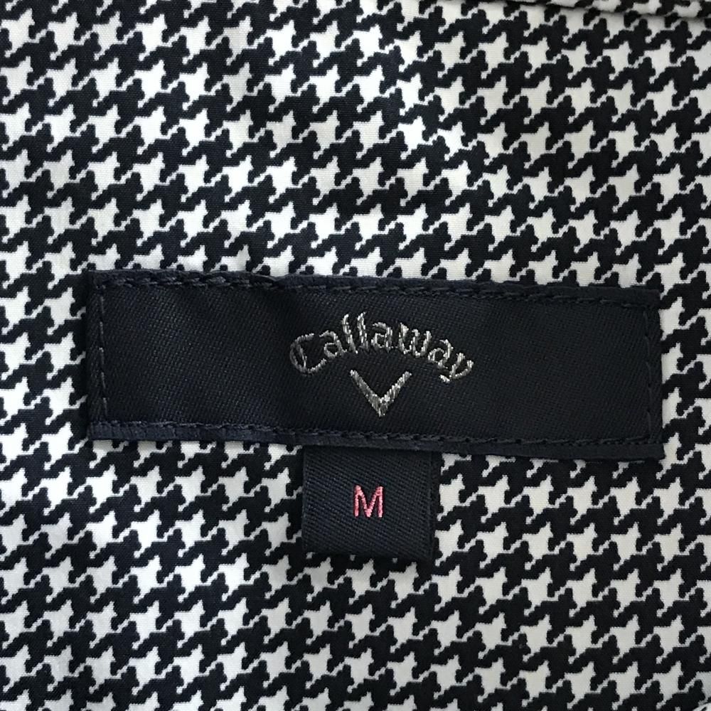 超美品】キャロウェイ 2WAYブルゾン 白×ネイビー 千鳥格子 ダブル