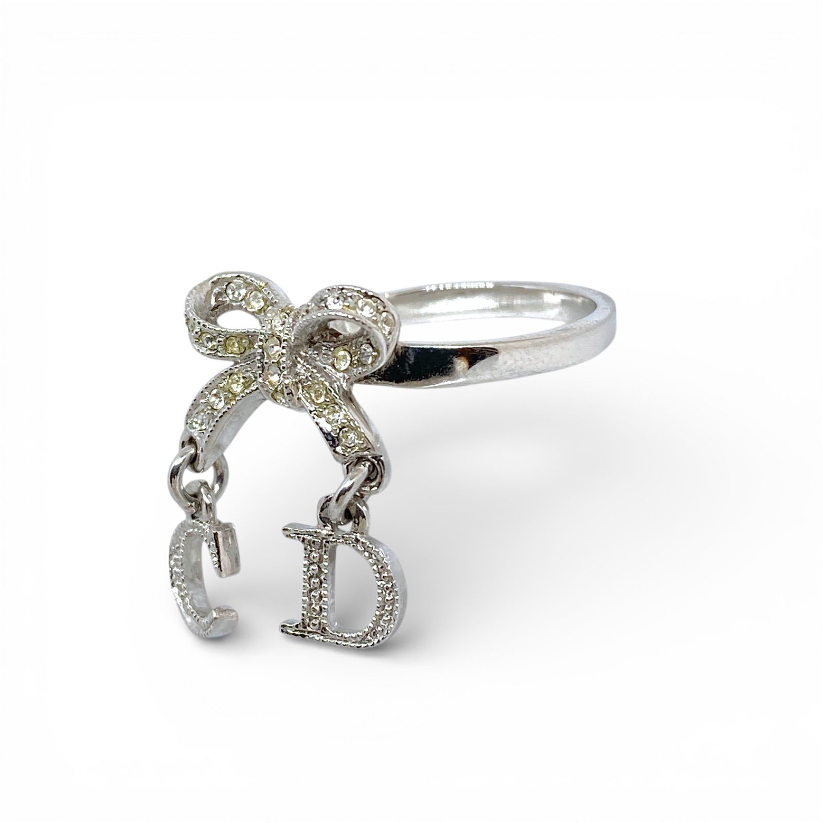 Christian Dior クリスチャン・ディオール CDロゴチャーム リボン