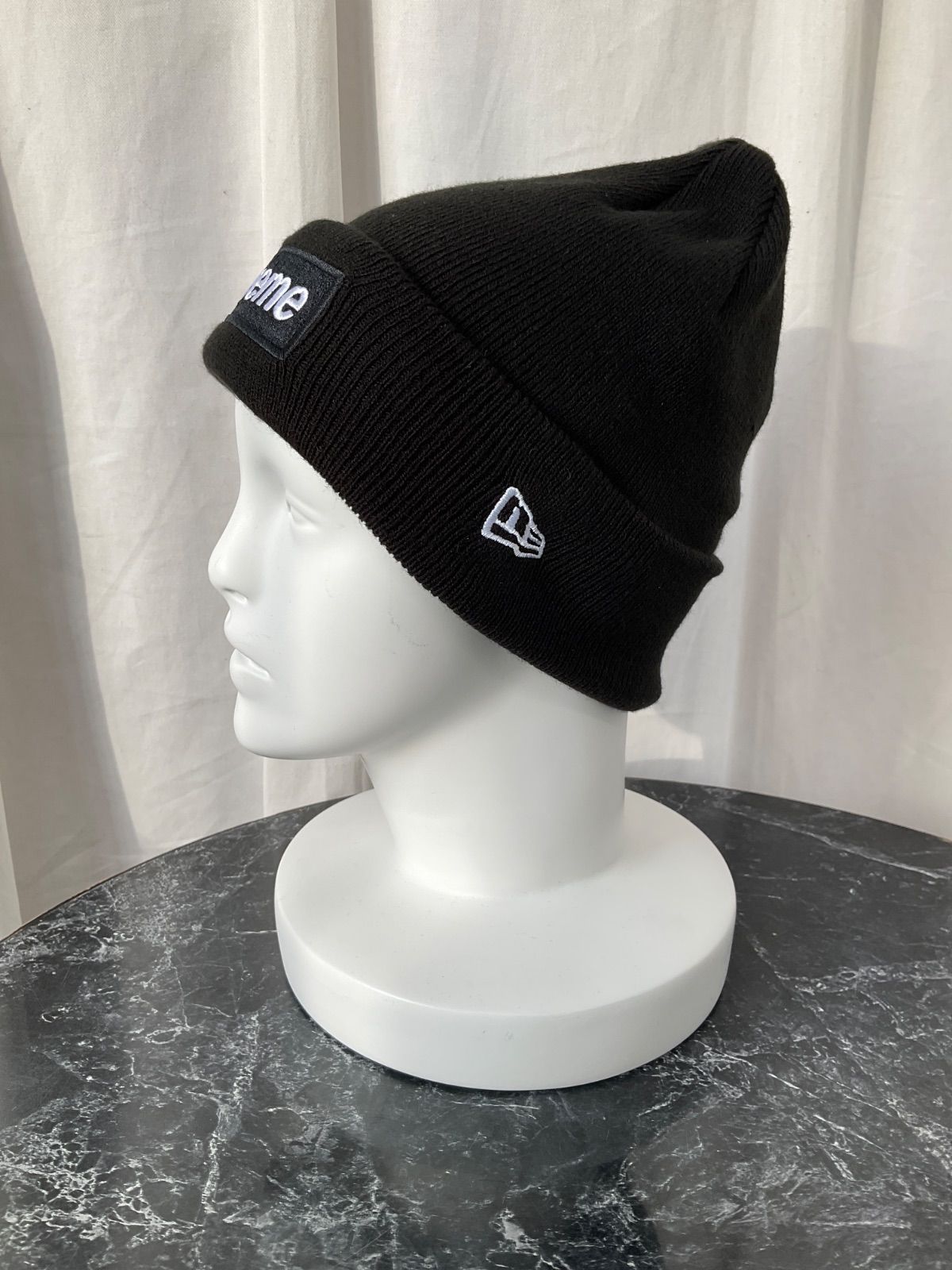 Supreme ボックスロゴ ビーニー 黒 ブラック ニット帽 Era Box Logo