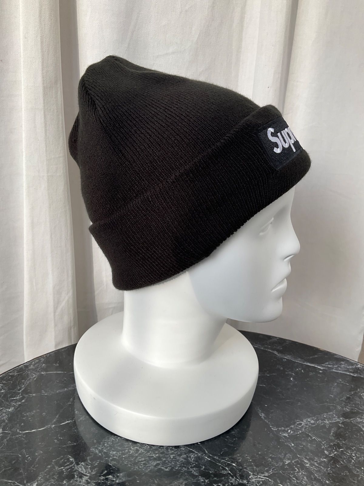 Supreme ボックスロゴ ビーニー 黒 ブラック ニット帽 Era Box Logo