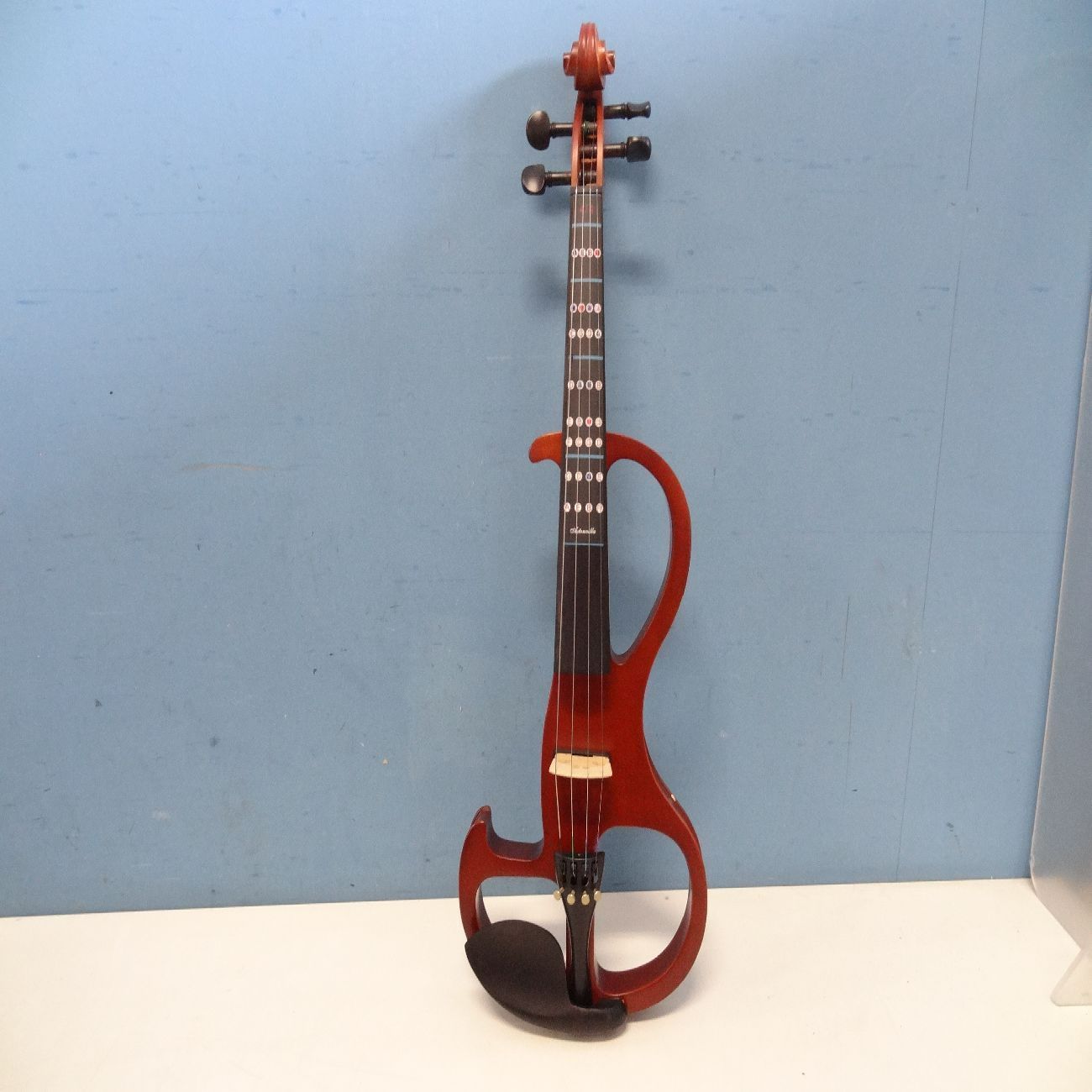 動作確認済】 PlayTech エレクトリックバイオリン チューナー付 4/4