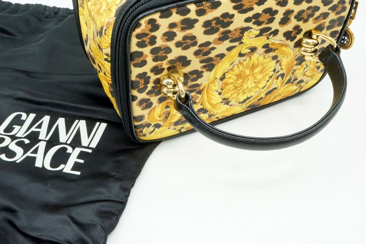 ジャンニ ヴェルサーチェ ヴィンテージ バニティ ハンドバッグ メイク